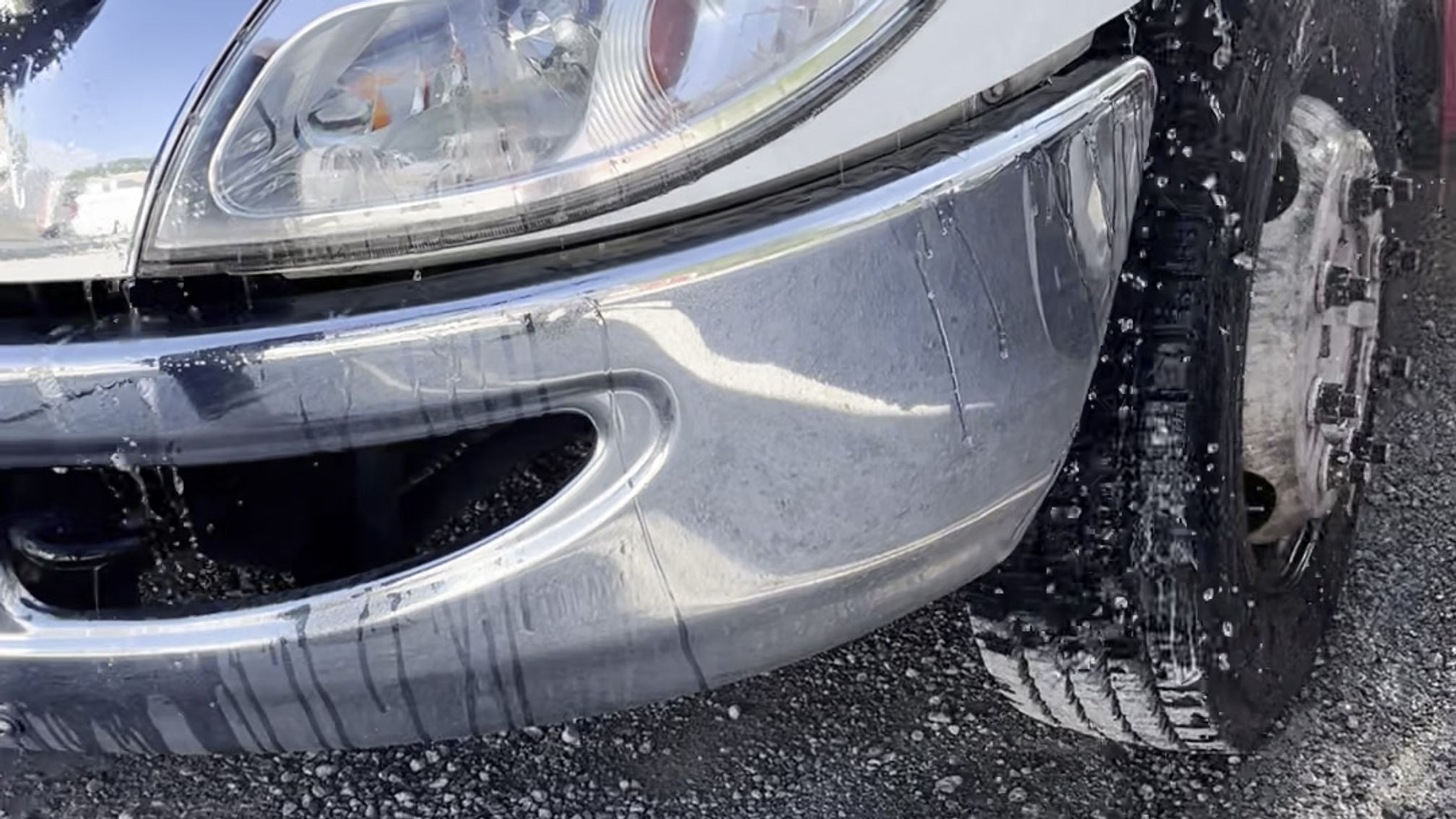 Power Washing and Sealing Commercial Busses